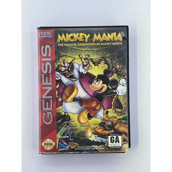 Mickey Mania: The Timeless Adventures of Mickey Mouse (Sega Genesis, 1994) - Picture 1 of 3